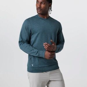 Vuori Men's Teal Crewneck Sweater
